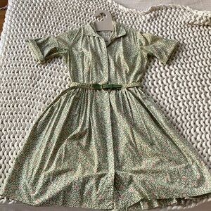 Vintage 1950’s Belted Waist Dress